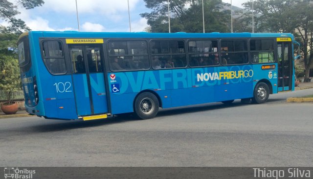 FAOL - Friburgo Auto Ônibus 102 na cidade de Nova Friburgo, Rio de Janeiro, Brasil, por Thiago Silva. Número da foto: #5024557.