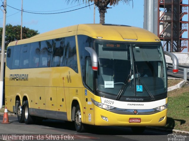 Viação Itapemirim 60529 na cidade de Vitória, Espírito Santo, Brasil, por Wellington  da Silva Felix. ID da foto: 5024005.