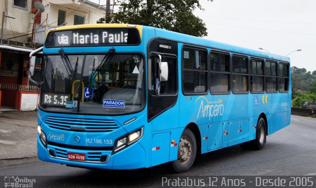 Viação Nossa Senhora do Amparo RJ 186.153 na cidade de São Gonçalo, Rio de Janeiro, Brasil, por Cristiano Soares da Silva. Número da foto: #5022388.