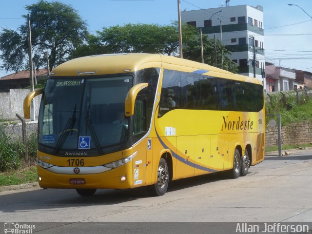 Viação Nordeste 1706 na cidade de Natal, Rio Grande do Norte, Brasil, por Allan Jefferson. Número da foto: #5024068.