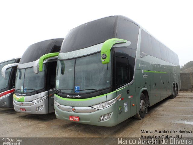 Viação Garcia 7057 na cidade de Arraial do Cabo, Rio de Janeiro, Brasil, por Marco Aurélio de Oliveira. ID da foto: 5024500.