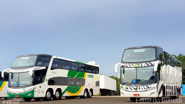 Verde Transportes 4501 na cidade de Cuiabá, Mato Grosso, Brasil, por Eduardo Benetti . Número da foto: #5065970.