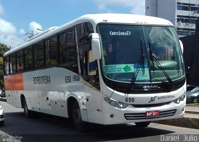 Borborema Imperial Transportes 650 na cidade de Recife, Pernambuco, Brasil, por Daniel  Julio. Número da foto: #5064485.