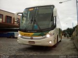 Empresa Gontijo de Transportes 18530 na cidade de Governador Valadares, Minas Gerais, Brasil, por Jaime  Quintino. Número da foto: #:id.