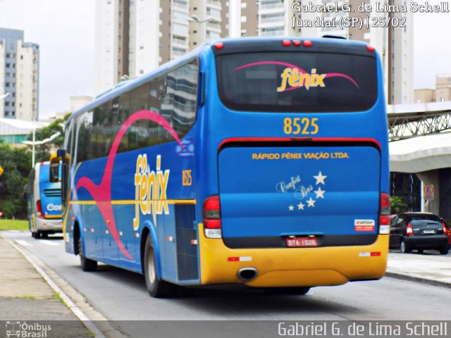 Rápido Expresso Fênix Viação 8525 na cidade de Jundiaí, São Paulo, Brasil, por Gabriel Giacomin de Lima. Número da foto: #5067717.