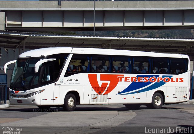 Viação Teresópolis RJ 203.047 na cidade de Rio de Janeiro, Rio de Janeiro, Brasil, por Leonardo Fidelli. Número da foto: #5068409.