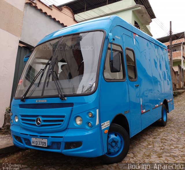 Ônibus Particulares 3709 na cidade de Conselheiro Lafaiete, Minas Gerais, Brasil, por Rodrigo  Aparecido. ID da foto: 5068540.