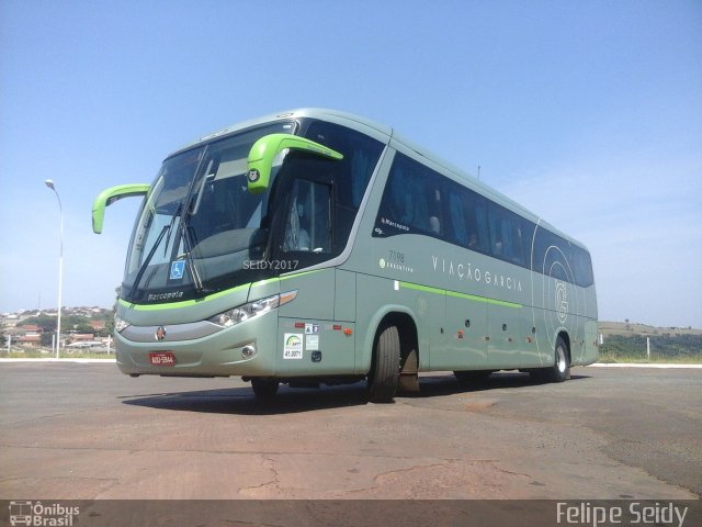 Viação Garcia 7198 na cidade de Cornélio Procópio, Paraná, Brasil, por Felipe Seidy . Número da foto: #5067485.