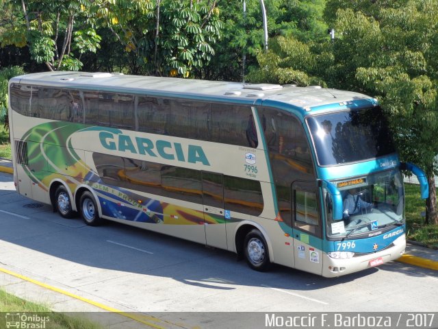 Viação Garcia 7996 na cidade de São Paulo, São Paulo, Brasil, por Moaccir  Francisco Barboza. ID da foto: 5068570.