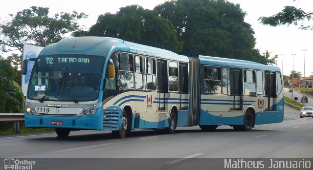 Metrobus 1119 na cidade de Trindade, Goiás, Brasil, por Matheus Januario. Número da foto: #5071565.