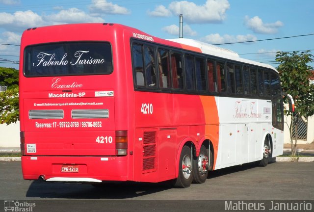 Fabinho Turismo 4210 na cidade de Trindade, Goiás, Brasil, por Matheus Januario. ID da foto: 5071532.