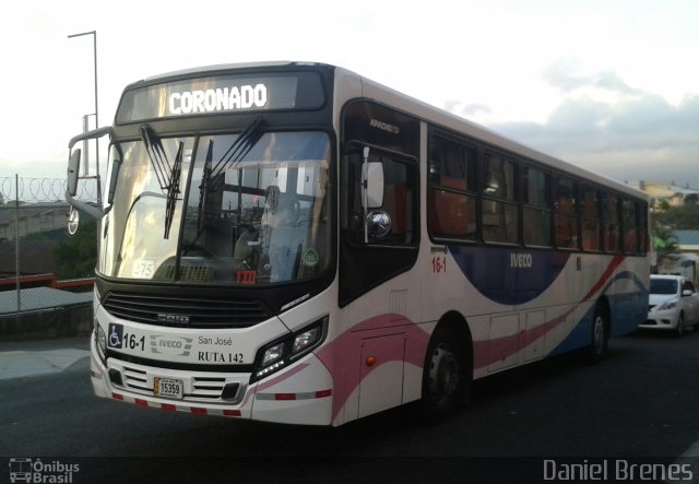 Transportes Coronado 16-1 na cidade de , por Daniel Brenes. ID da foto: 5070363.