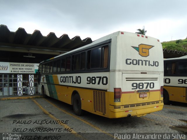 Empresa Gontijo de Transportes 9870 na cidade de Belo Horizonte, Minas Gerais, Brasil, por Paulo Alexandre da Silva. ID da foto: 5071070.