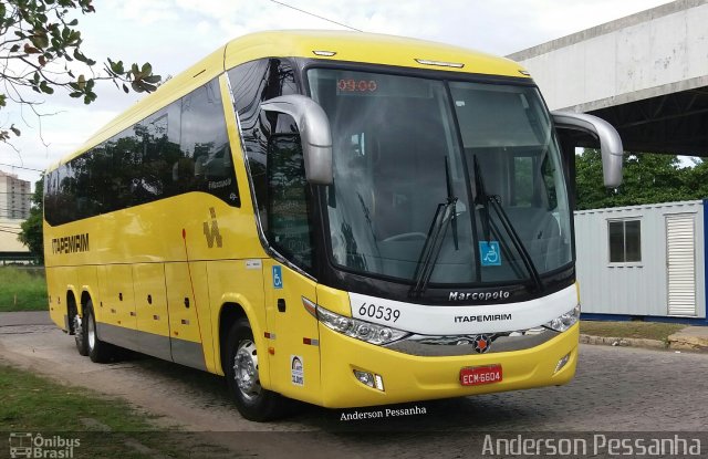 Viação Itapemirim 60539 na cidade de Campos dos Goytacazes, Rio de Janeiro, Brasil, por Anderson Pessanha. ID da foto: 5069617.