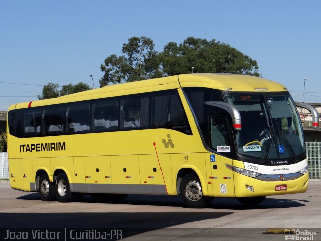 Viação Itapemirim 60705  na cidade de Curitiba, Paraná, Brasil, por João Victor. ID da foto: 5071894.