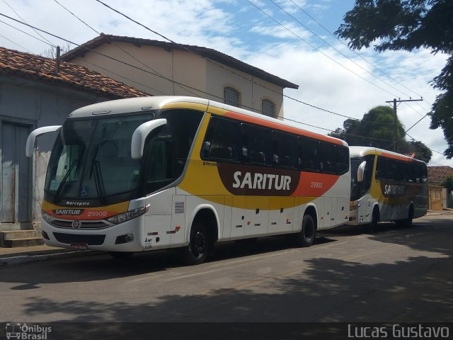 Saritur - Santa Rita Transporte Urbano e Rodoviário 29900 na cidade de Cordisburgo, Minas Gerais, Brasil, por Lucas Gustavo Silva. Número da foto: #5070028.