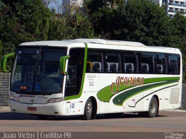 Viação Graciosa 143 na cidade de Curitiba, Paraná, Brasil, por João Victor. ID da foto: 5071990.