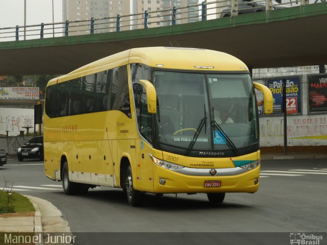 Viação Itapemirim 3001 na cidade de Santo André, São Paulo, Brasil, por Manoel Junior. ID da foto: 5073763.