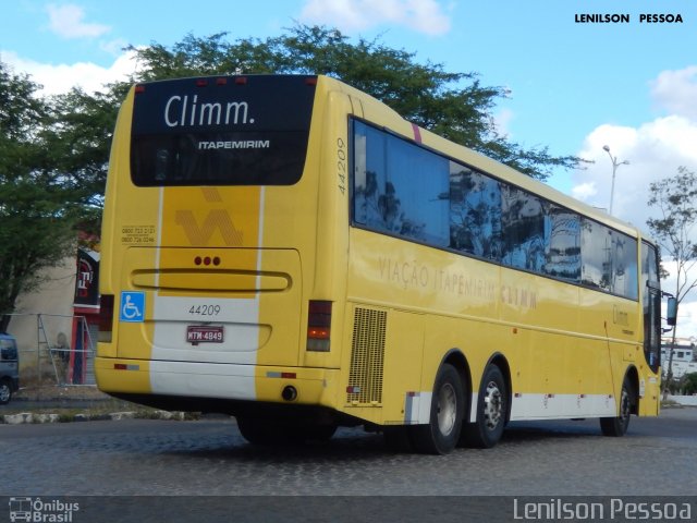 Viação Itapemirim 44209 na cidade de Caruaru, Pernambuco, Brasil, por Lenilson da Silva Pessoa. ID da foto: 5073533.