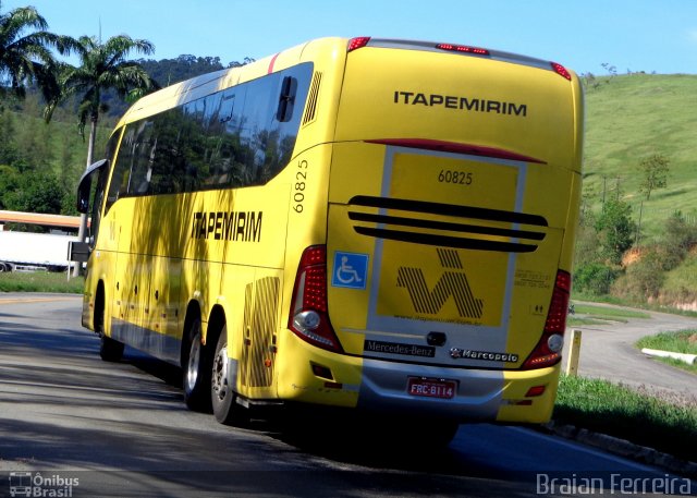 Viação Itapemirim 60825 na cidade de Viana, Espírito Santo, Brasil, por Braian Ferreira. ID da foto: 5072535.