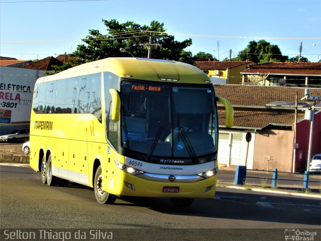 Viação Itapemirim 60599 na cidade de Lins, São Paulo, Brasil, por Antonio Italo. ID da foto: 5072866.