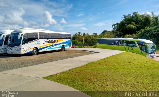 Empresas de Transportes Santana e São Paulo 2510 na cidade de Camaçari, Bahia, Brasil, por Aneivan Lima. ID da foto: 5074758.