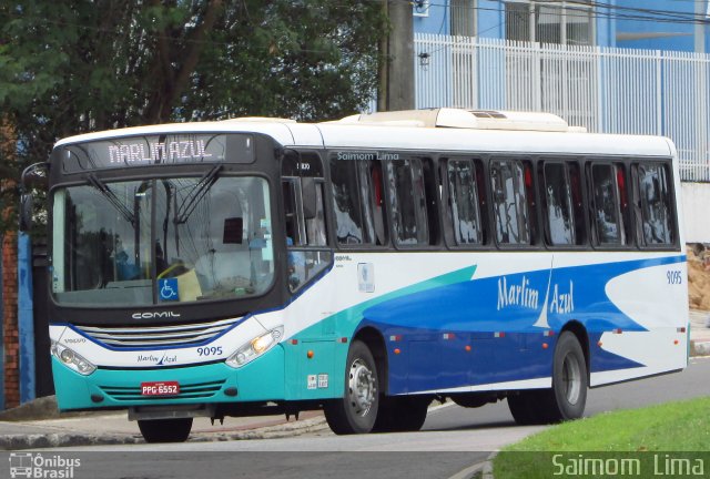 Marlim Azul Turismo 9095 na cidade de Vitória, Espírito Santo, Brasil, por Saimom  Lima. ID da foto: 5075482.