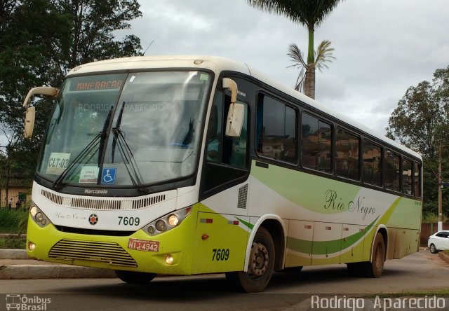 Rio Negro Fretamento e Turismo 7609 na cidade de Congonhas, Minas Gerais, Brasil, por Rodrigo  Aparecido. Número da foto: #5077992.