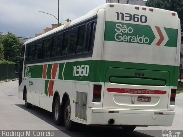 Cia. São Geraldo de Viação 11360 na cidade de São Paulo, São Paulo, Brasil, por Jonathan  Aguiar Correa. ID da foto: 5078376.