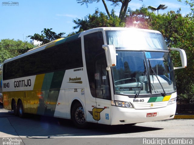 Empresa Gontijo de Transportes 11840 na cidade de São Paulo, São Paulo, Brasil, por Rodrigo Coimbra. ID da foto: 5078075.