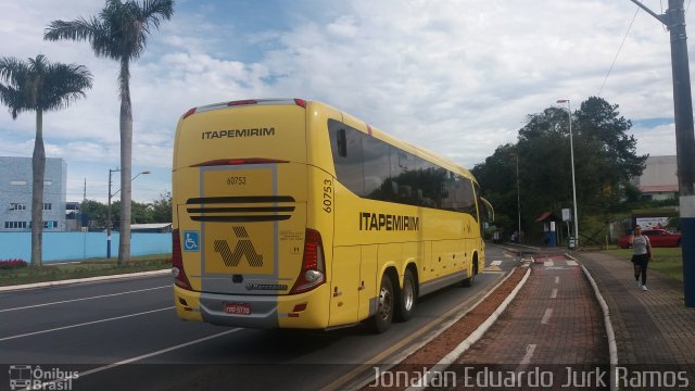 Viação Itapemirim 60753 na cidade de Balneário Camboriú, Santa Catarina, Brasil, por Jonatan Eduardo Jurk Ramos. Número da foto: #5076819.