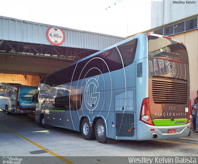 Viação Garcia 7117 na cidade de Sorocaba, São Paulo, Brasil, por Weslley Kelvin Batista. Número da foto: #5076611.