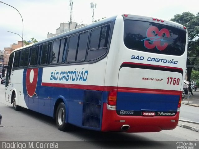 Viação São Cristóvão 1750 na cidade de São Paulo, São Paulo, Brasil, por Jonathan  Aguiar Correa. ID da foto: 5078416.