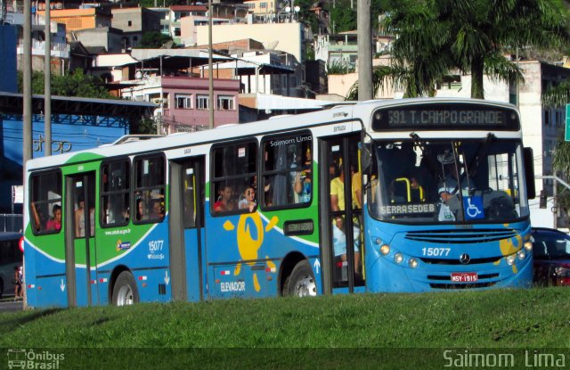 Viação Serrana 15077 na cidade de Vitória, Espírito Santo, Brasil, por Saimom  Lima. ID da foto: 5077960.