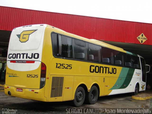 Empresa Gontijo de Transportes 12525 na cidade de João Monlevade, Minas Gerais, Brasil, por Sérgio Augusto Braga Canuto. ID da foto: 5077981.