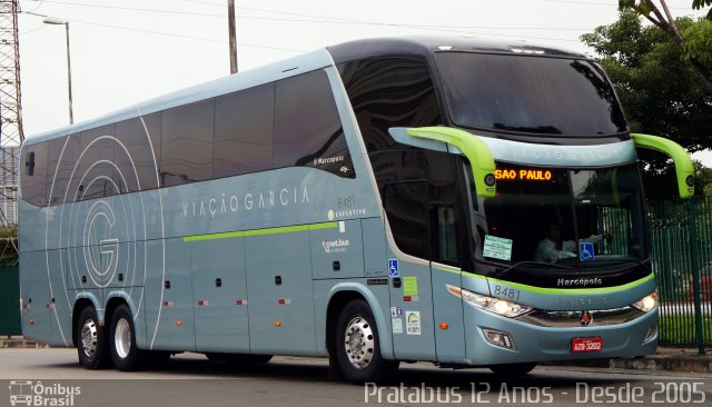 Viação Garcia 8481 na cidade de São Paulo, São Paulo, Brasil, por Cristiano Soares da Silva. ID da foto: 5078739.