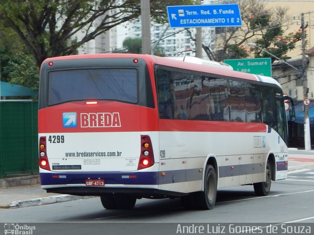 Breda Transportes e Serviços 4299 na cidade de São Paulo, São Paulo, Brasil, por André Luiz Gomes de Souza. Número da foto: #5082080.