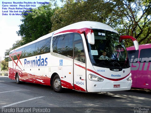 Empresa Reunidas Paulista de Transportes 145404 na cidade de São José dos Campos, São Paulo, Brasil, por Paulo Rafael Peixoto. ID da foto: 5080244.