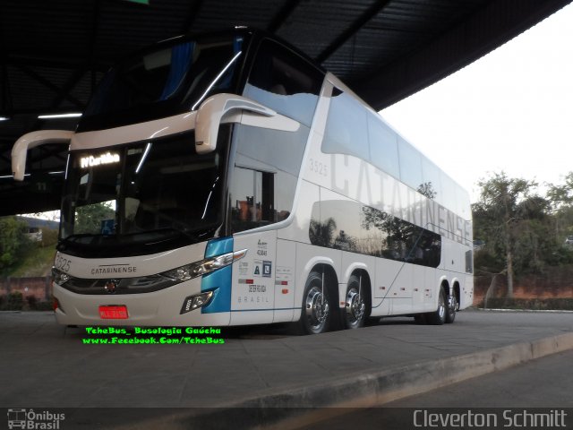 Auto Viação Catarinense 3525 na cidade de Santa Maria, Rio Grande do Sul, Brasil, por Cleverton Schmitt. ID da foto: 5080782.