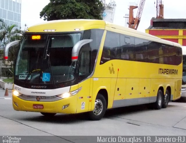 Viação Itapemirim 60741 na cidade de Rio de Janeiro, Rio de Janeiro, Brasil, por Márcio Douglas Ribeiro Venino. Número da foto: #5082867.