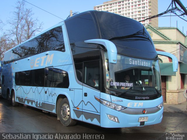 ETM - Empresa de Transporte Maullín 308 na cidade de Estación Central, Santiago, Metropolitana de Santiago, Chile, por Sebastián Ignacio Alvarado Herrera. Número da foto: #5082729.