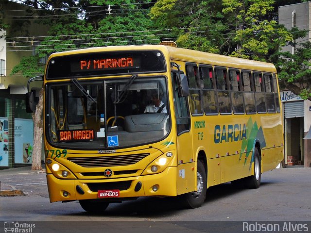 Viação Garcia 7709 na cidade de Nova Esperança, Paraná, Brasil, por Robson Alves. Número da foto: #5082652.