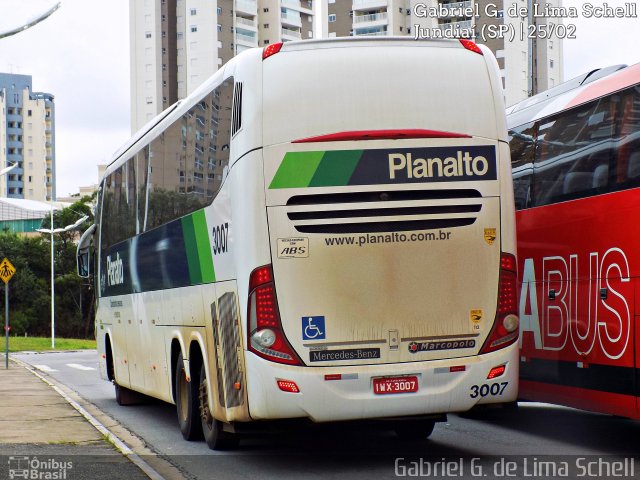 Planalto Transportes 3007 na cidade de Jundiaí, São Paulo, Brasil, por Gabriel Giacomin de Lima. Número da foto: #5083371.