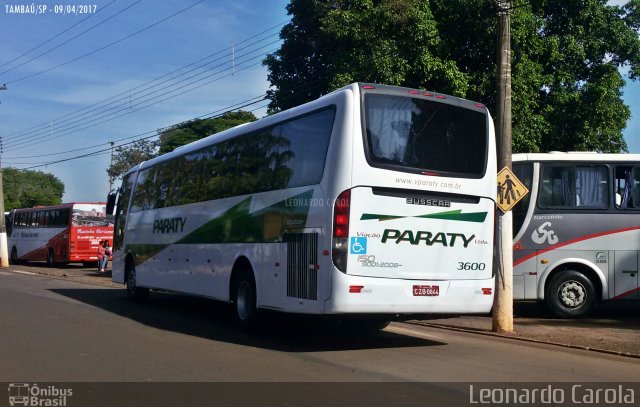 Viação Paraty 3600 na cidade de Tambaú, São Paulo, Brasil, por Leonardo Carola. Número da foto: #5083542.