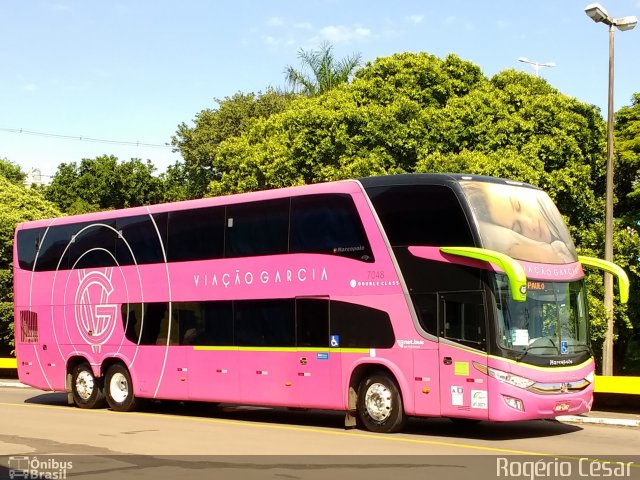 Viação Garcia 7048 na cidade de Londrina, Paraná, Brasil, por Rogério César. Número da foto: #5083778.