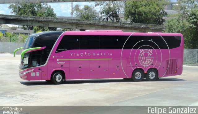 Viação Garcia 7219 na cidade de Curitiba, Paraná, Brasil, por Felipe Gonzalez. ID da foto: 5084071.