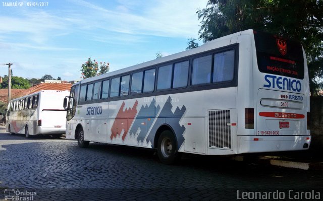 Viação Stenico 3400 na cidade de Tambaú, São Paulo, Brasil, por Leonardo Carola. ID da foto: 5083547.