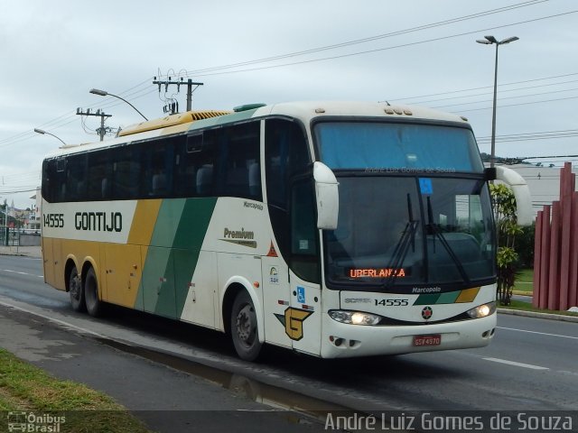 Empresa Gontijo de Transportes 14555 na cidade de Juiz de Fora, Minas Gerais, Brasil, por André Luiz Gomes de Souza. Número da foto: #5087363.