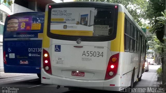Transporte Estrela Azul A55034 na cidade de Rio de Janeiro, Rio de Janeiro, Brasil, por Guilherme Morais. Número da foto: #5087108.