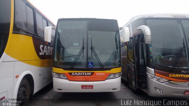 Saritur - Santa Rita Transporte Urbano e Rodoviário 9100 na cidade de Belo Horizonte, Minas Gerais, Brasil, por Luiz Henrique Campos. ID da foto: 5086709.